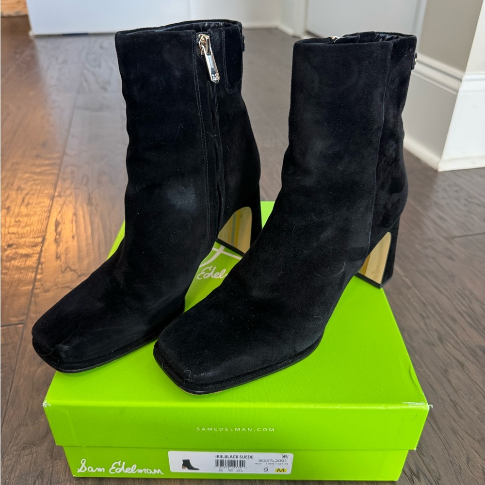 Sam Edelman Black Heeled Boots